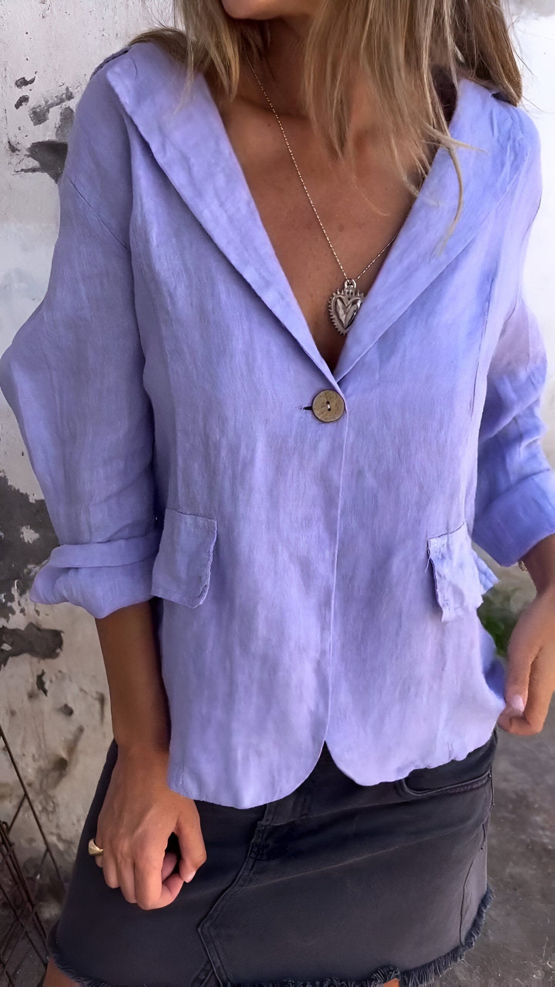 Levoire | Robe Maxi Élégante Contemporaine Lila (Presque épuisé)