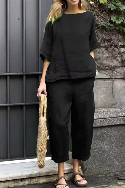 Levoire | Ensemble En Coton Confortable Noir