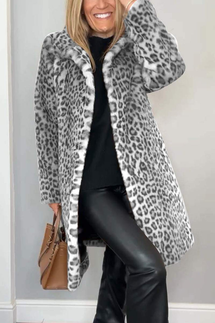 Levoire | Veste À Motif Léopard Gris (Épuisé)