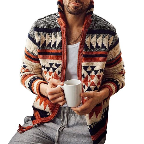 Levoire | Cardigan Élégant Homme Braun