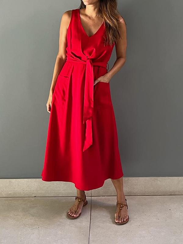 Levoire | Robe sans manches Rouge