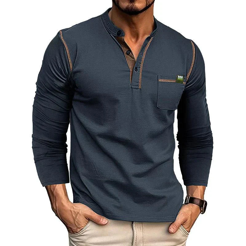 Levoire | Chemise De Loisir Pour Hommes Marine