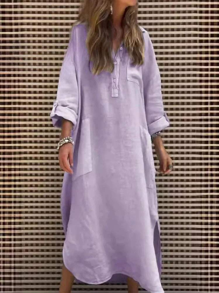 Levoire | Rennon longue manches dress Hellviolet