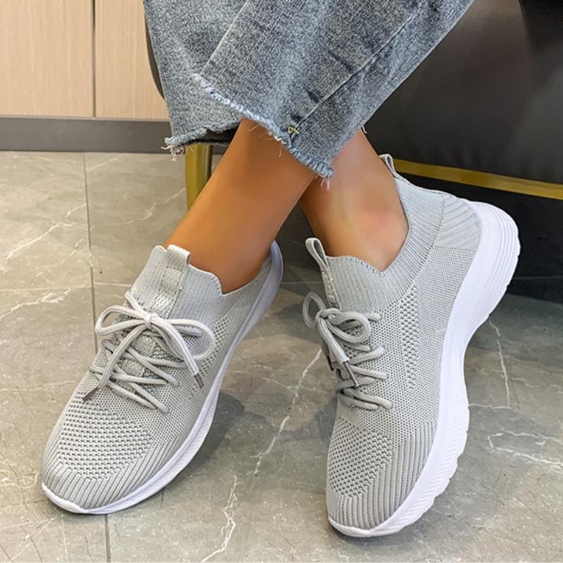 Levoire | Chaussures De Loisirs Légères Et Respirantes En Tissu Fly Tissé Pour Femmes Gris