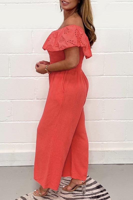 Levoire | Combinaison En Couleur Unie Avec Dentelle