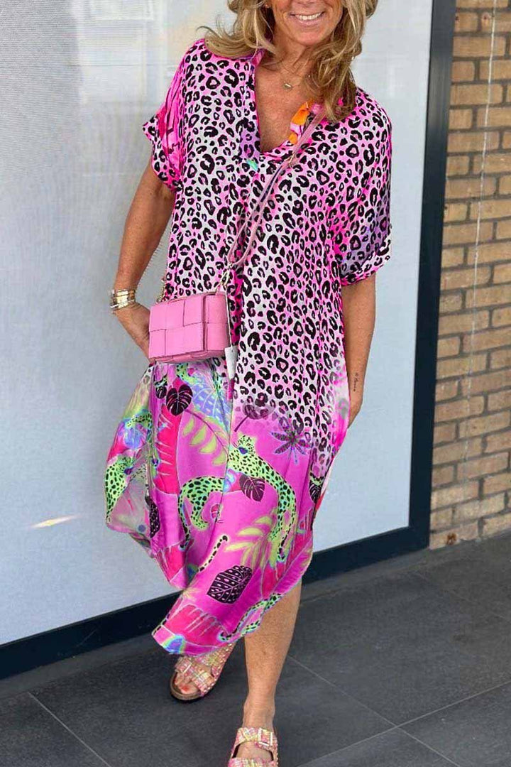 Levoire | Robe À Imprimé Léopard Pour Femmes Rosa