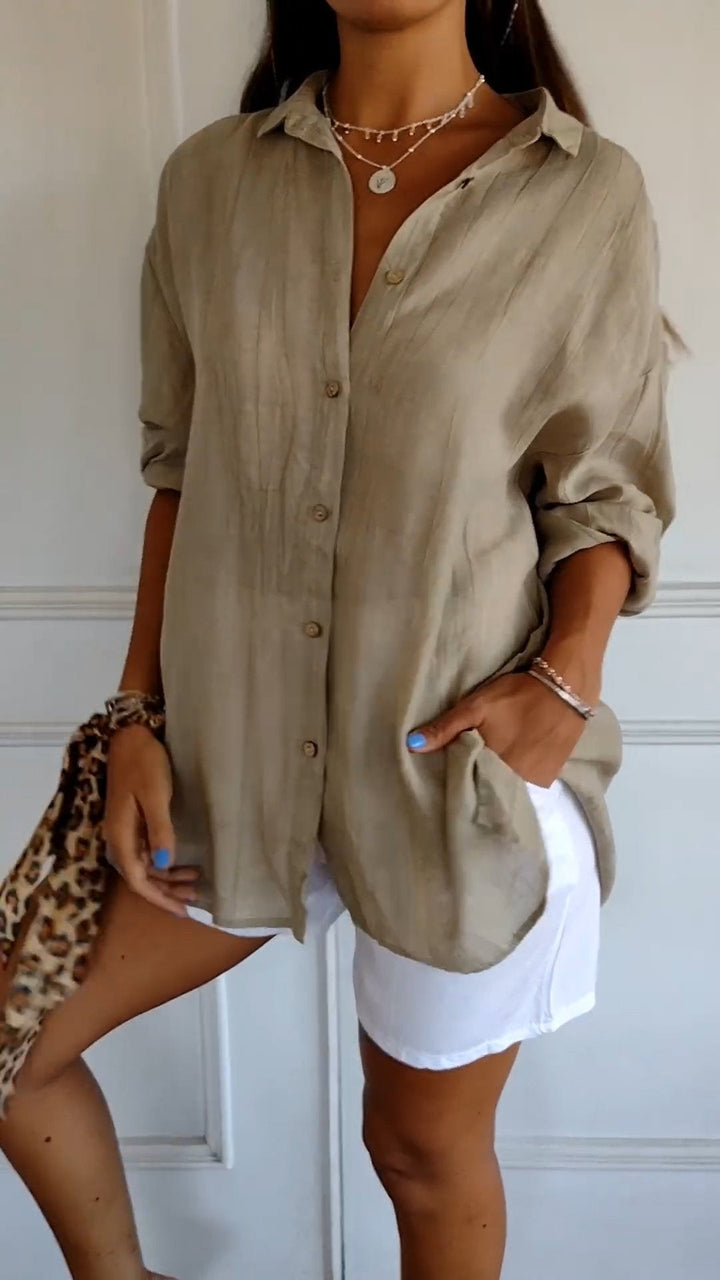 Levoire | Femmes Élégante Chemise Braun
