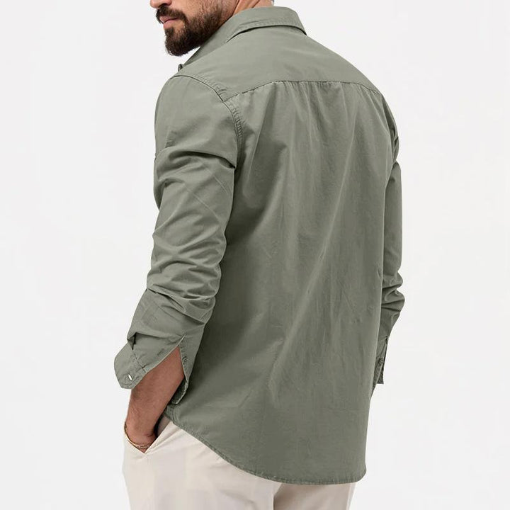 Levoire | Chemise Cargo À Manches Longues Pour Hommes