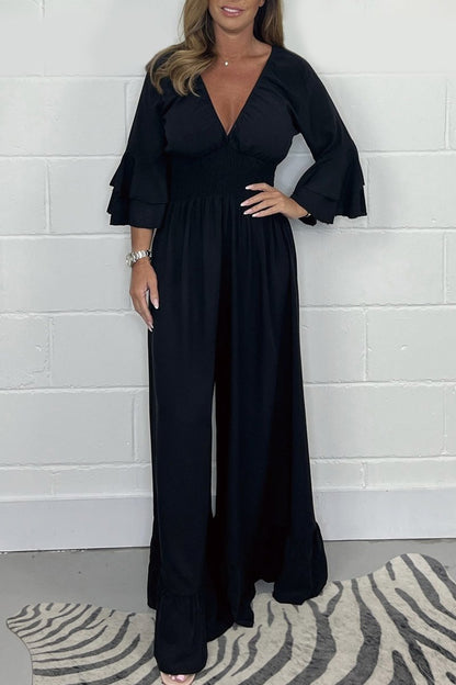 Levoire | Combinaison En Dentelle Unie Noir