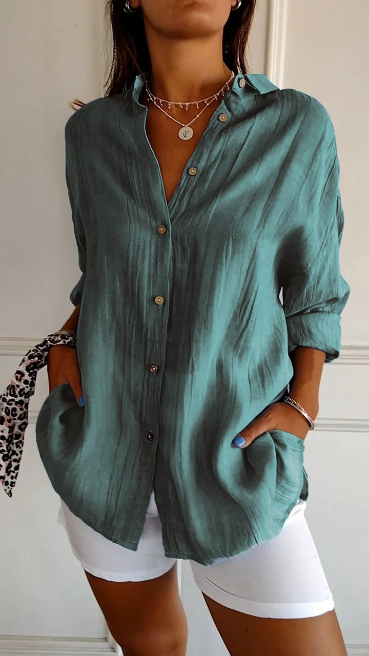 Levoire | Femmes Élégante Chemise Mer vert