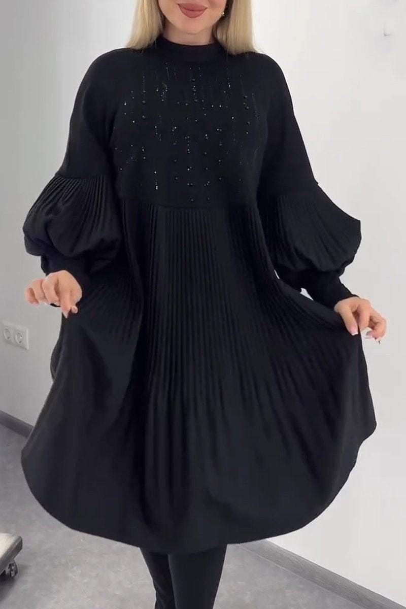 Levoire | Robe Plissée Avec Couverture Du Ventre