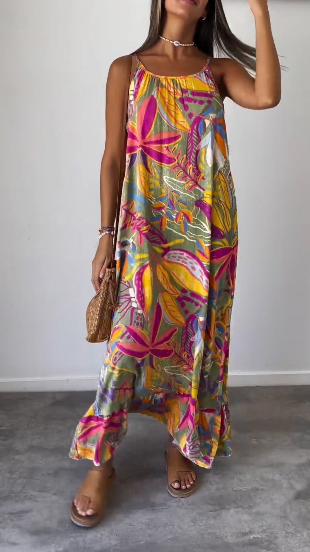 Levoire | Robe imprimée sans manches