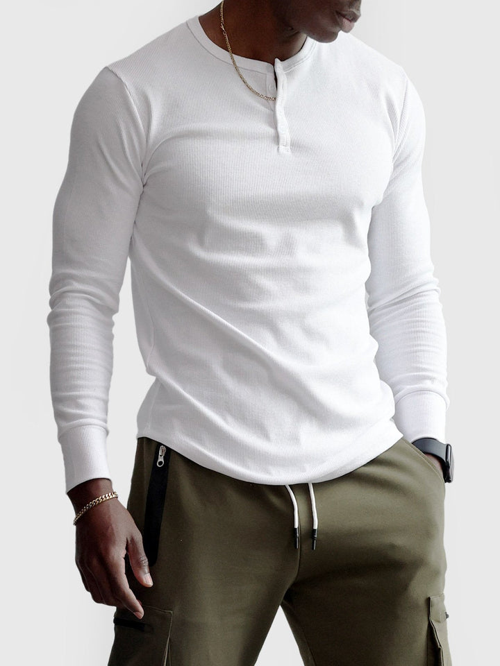 Levoire | Classique Pull Bouton Pour Hommes