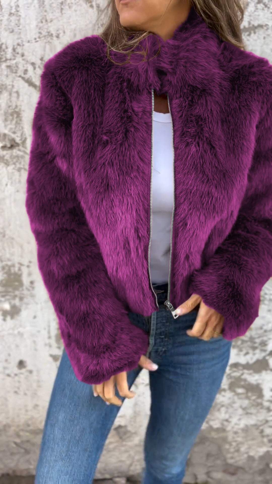 Levoire | Veste en cuir synthétique Lila