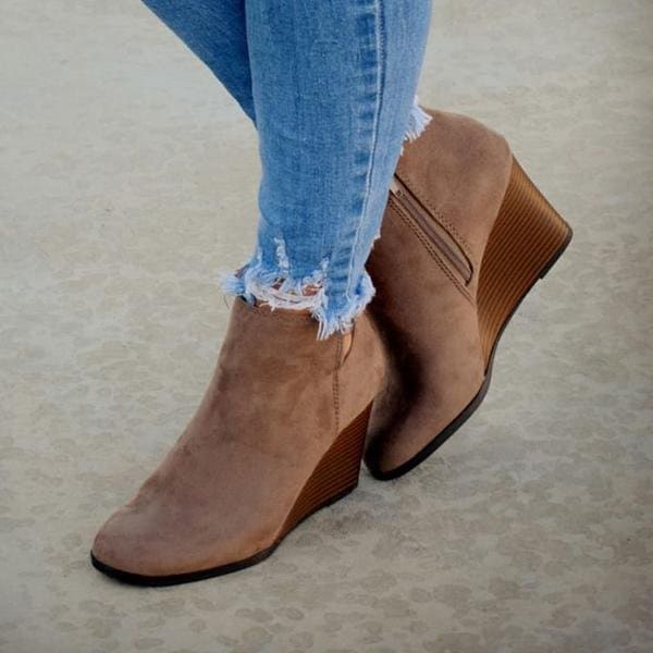 Levoire | Femmes Quotidien Talons Wedge Bottines