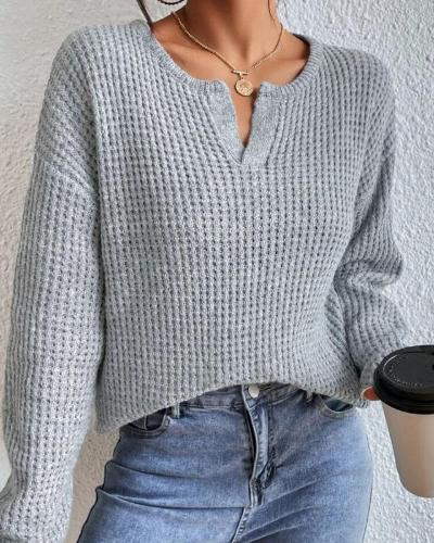 Levoire | Pull Ample Confortable À Manches Longues Gris