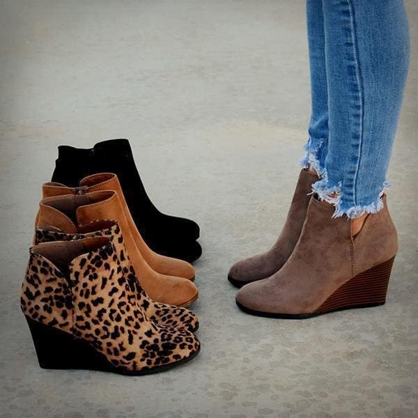 Levoire | Femmes Quotidien Talons Wedge Bottines