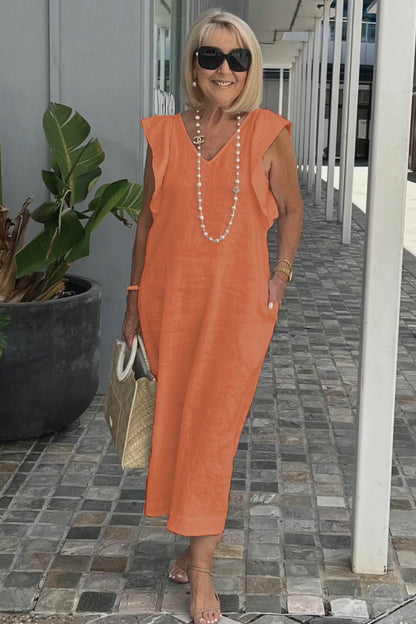 Levoire | Élégante & Confortable Robe Orange