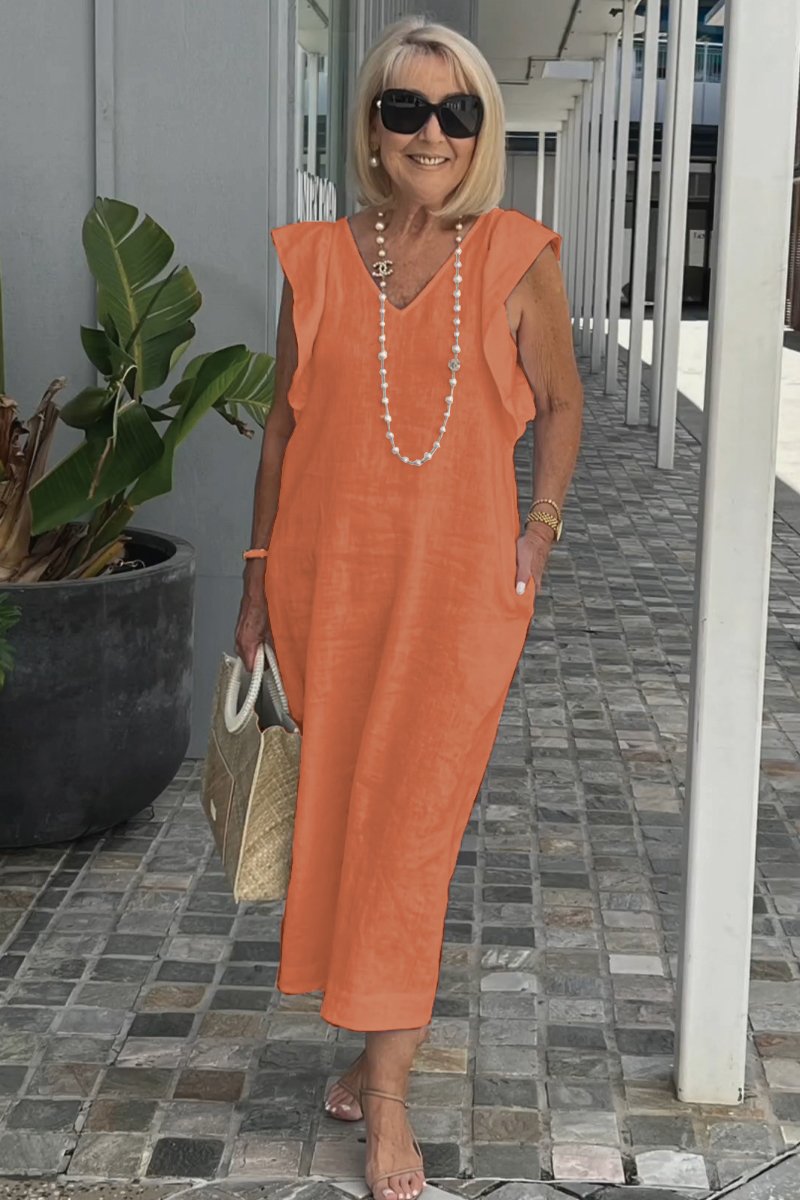 Levoire | Robe Élégante Et Confortable Pour Femme Orange