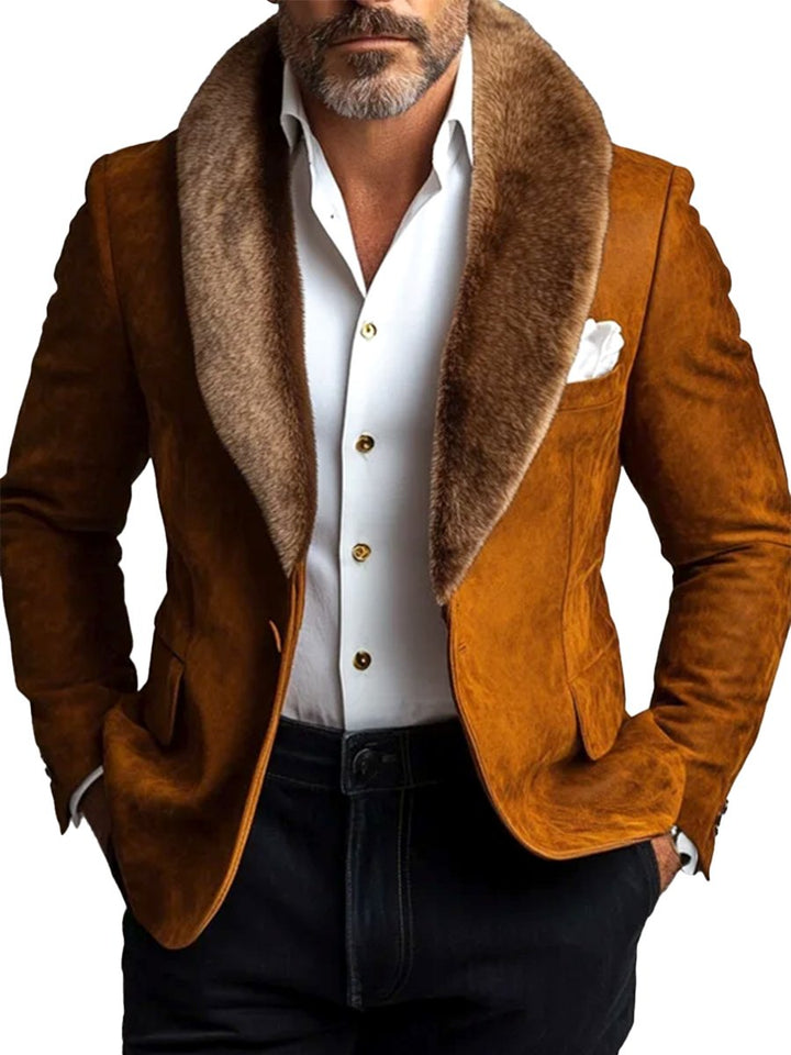 Levoire | Blazer Douillet en Peluche Chic Braun