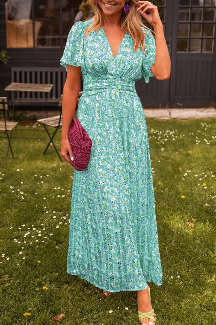 Levoire | Robe Longue Femme En V Vert