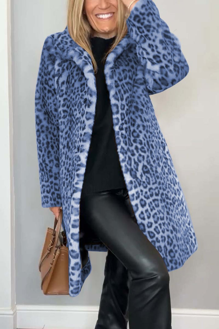 Levoire | Veste À Motif Léopard Bleu