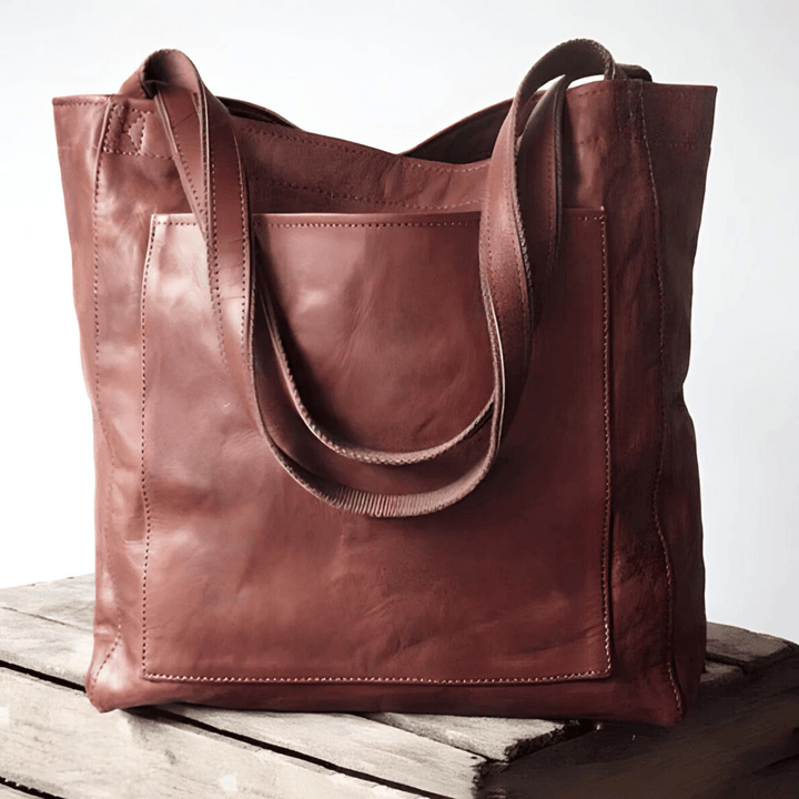 Levoire | Sacs à main pour femmes style vintage en cuir, style vestimentaire décontracté marron foncé