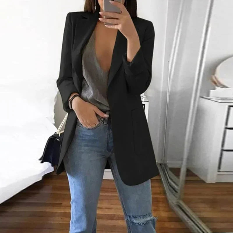Levoire | Blazer Exécutif Sans Effort Noir