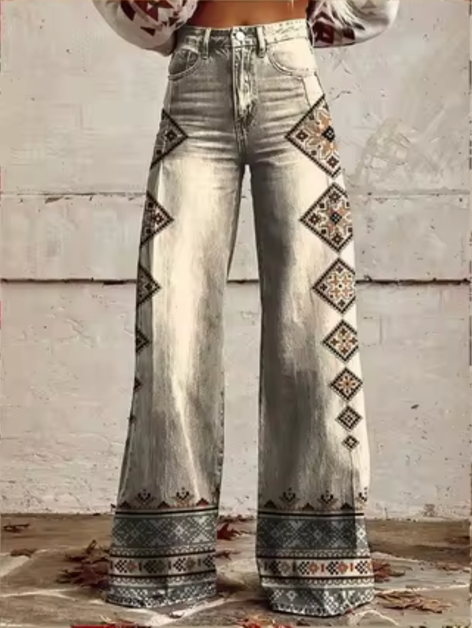 Levoire | Pantalon Large Avec Motif Lumineux Led Couleur 11