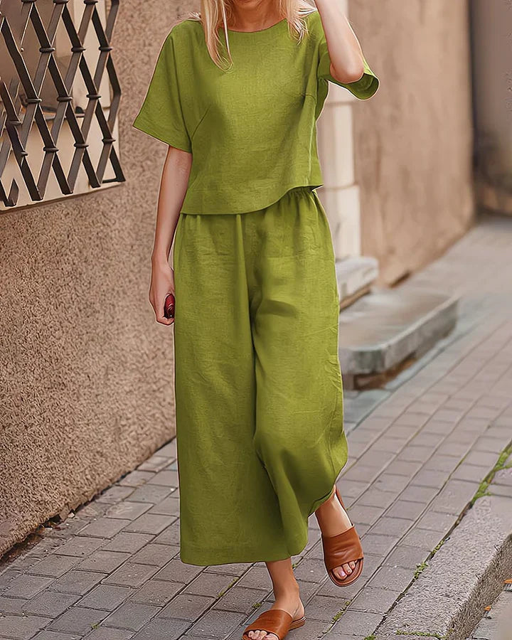 Levoire | Ensemble De Salon Deux Pièces Jaune-vert