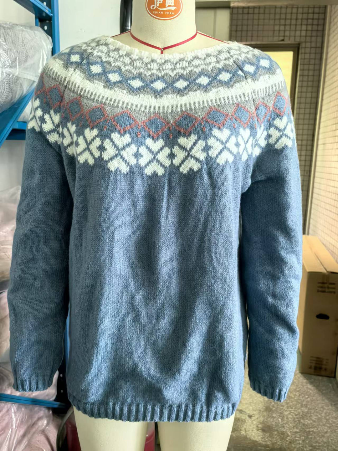 Levoire | Veste en Cachemire Douce et Luxueuse 8607-Bleu