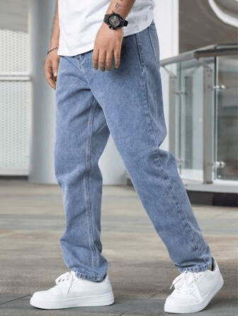 Levoire | Jean Ajusté Basique Homme Blanchi