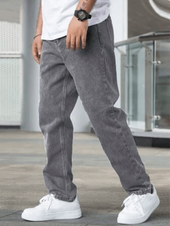 Levoire | Jean Ajusté Basique Homme Gris