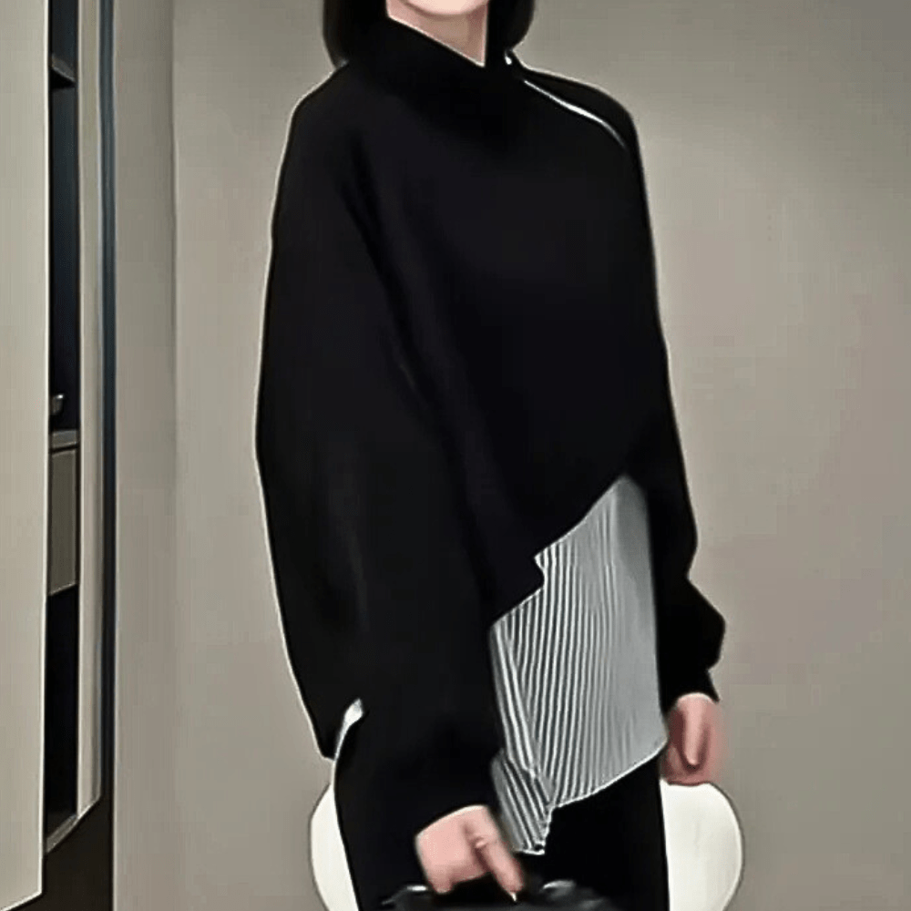 Levoire | Sweat-shirt classique pour femmes pull noir gilet