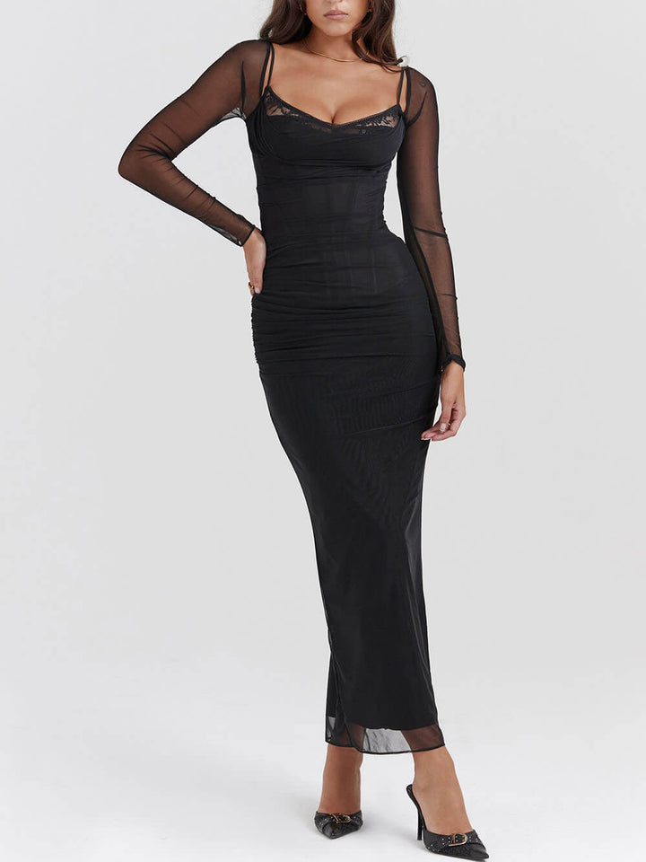 Levoire | Robe maxi avec corset.