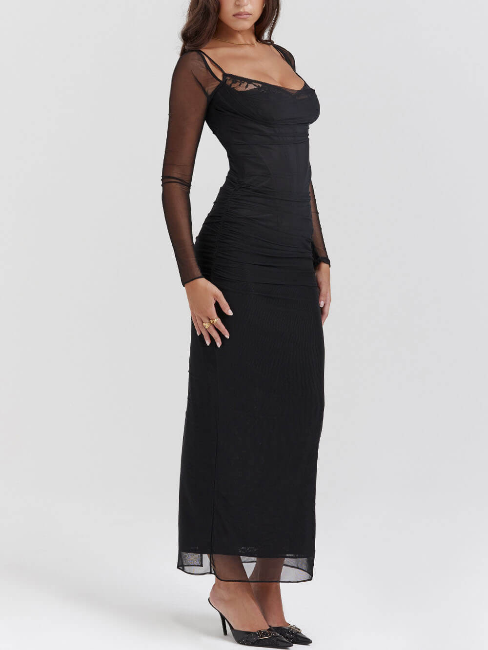 Levoire | Robe maxi avec corset.