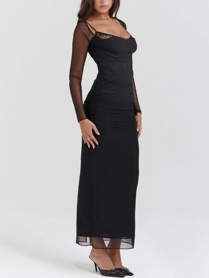 Levoire | Robe maxi avec corset.