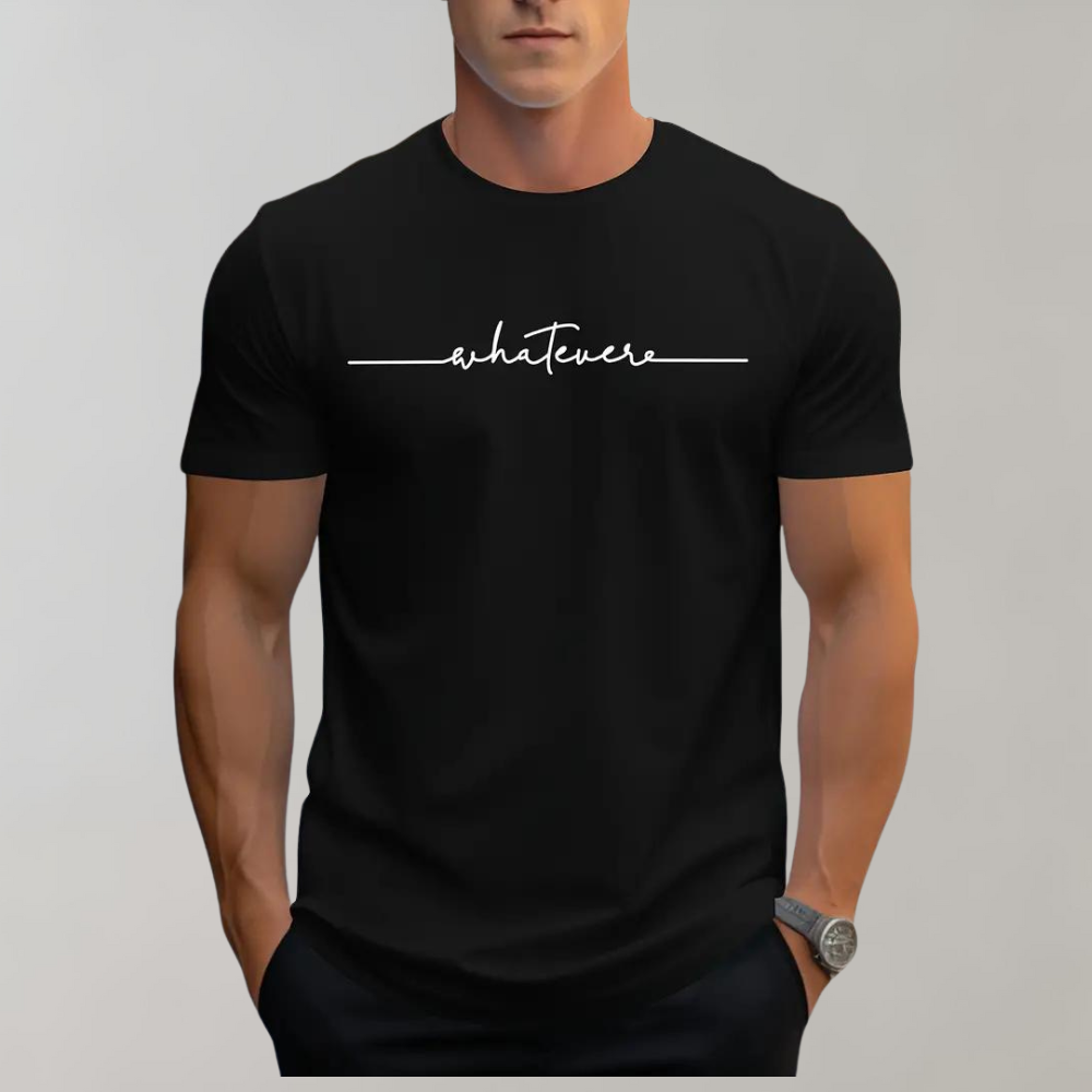 Levoire | T-Shirt Décontracté Pour Hommes À Col Rond Confortable, Polyvalent Et Élégant