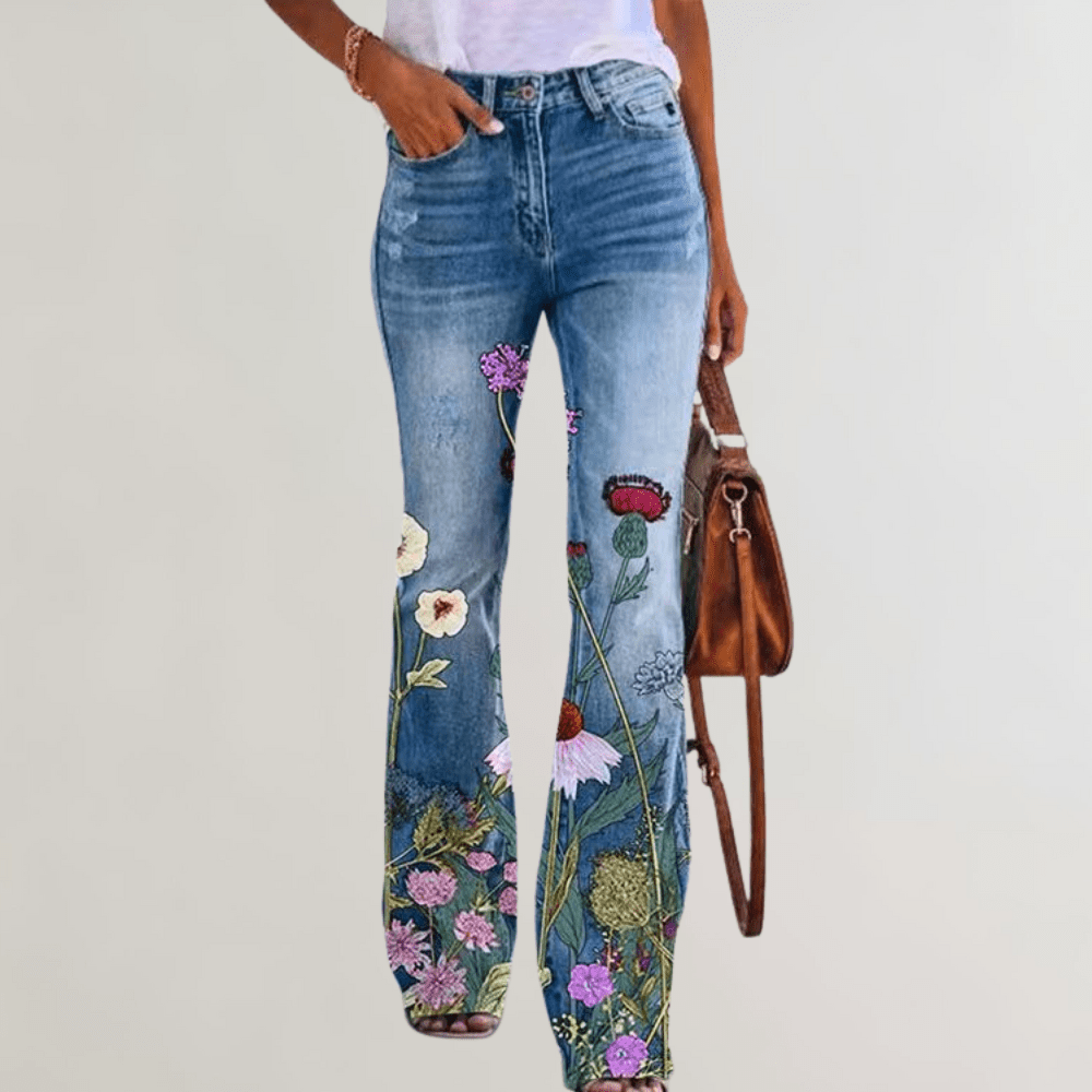 Levoire | Combinaison Élégante Femme Confortable Avec fleur rouge