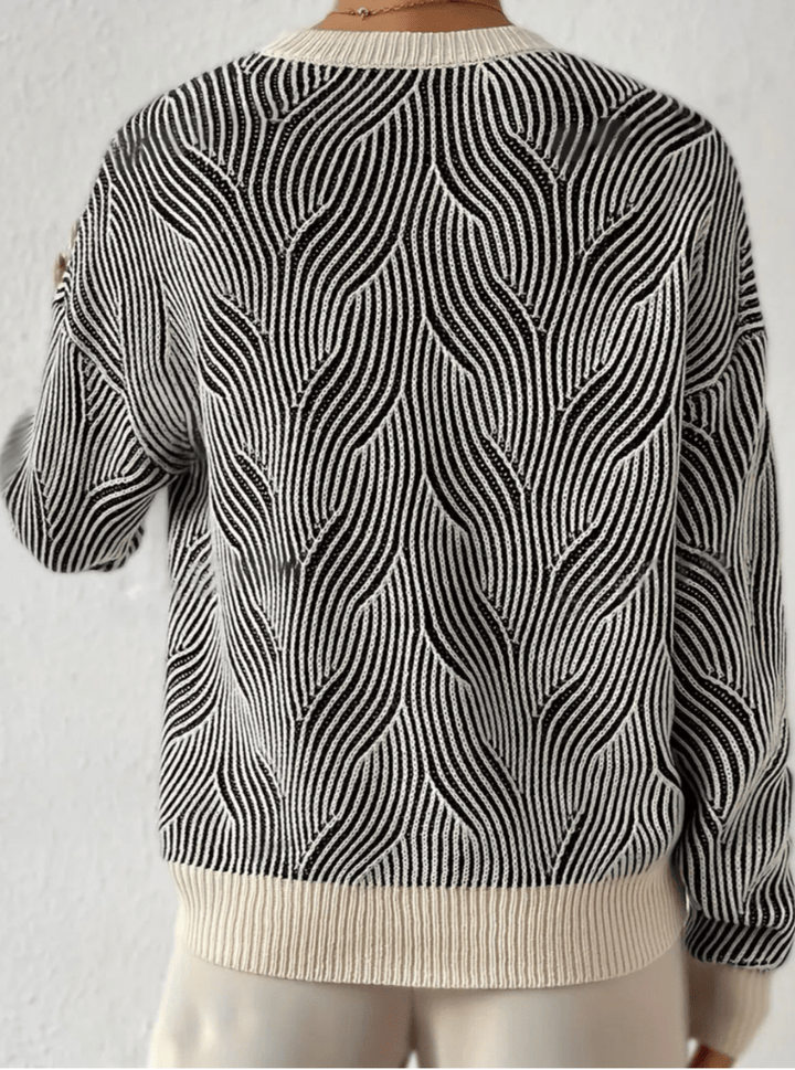 Levoire | Pull Fleuri Femme Manches Confort Chaud