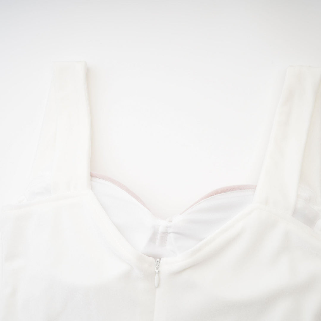 Levoire | Robe Midi En Mesh Blanche