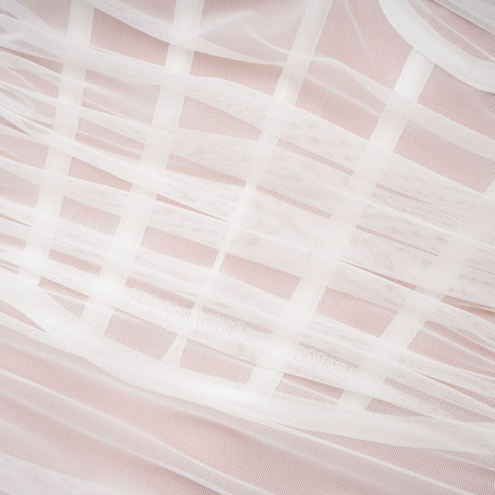 Levoire | Robe Midi En Mesh Blanche