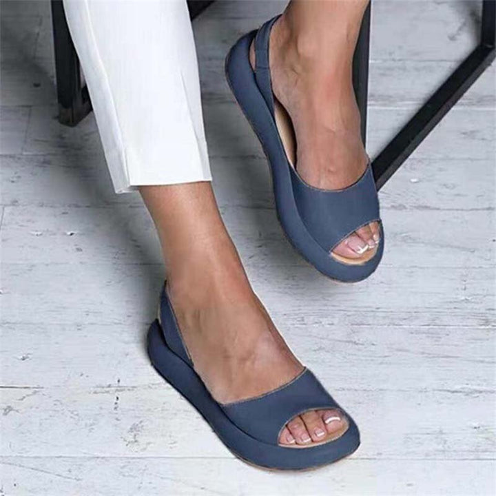 Levoire | Chic Sandales À Talons Ouverts Slingback Pour Femmes Bleu