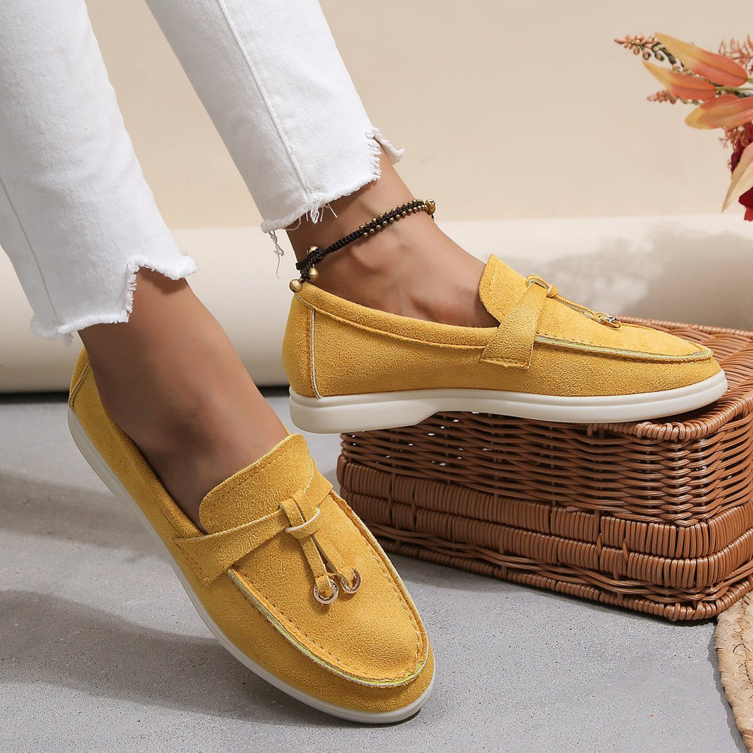 Levoire | Mocassin Tendance Pour Femmes Jaune