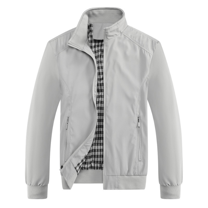 Levoire | Veste Bombers Homme Pour Tenues Décontractées Idéale Pour Printemps & Automne Gris