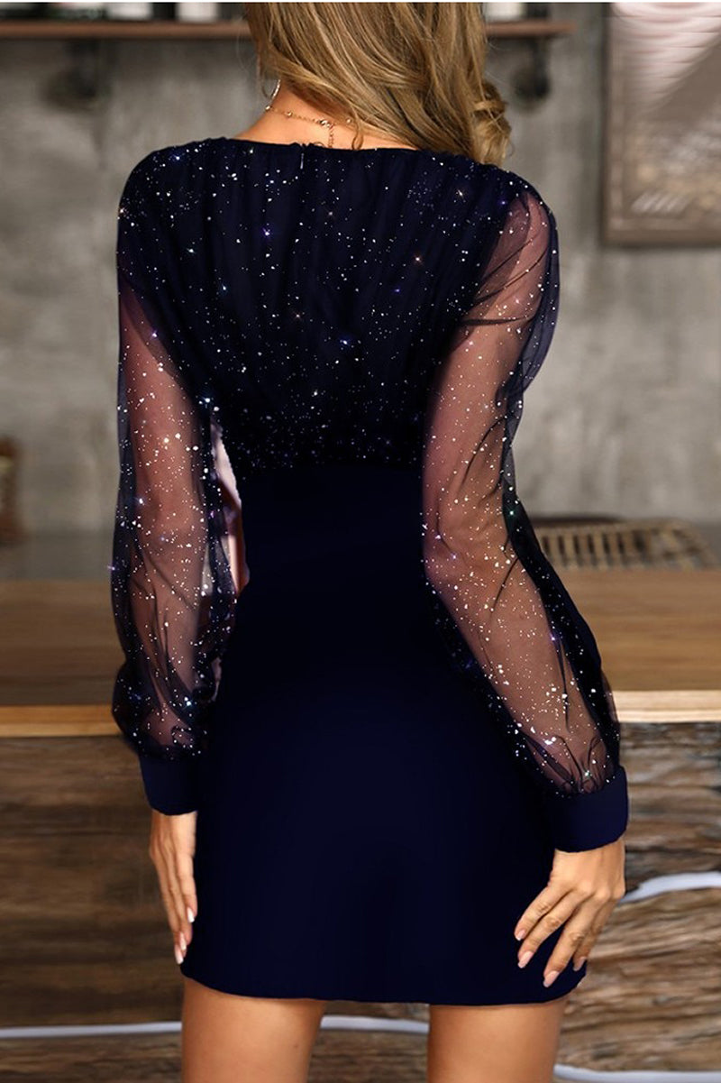 Levoire | Robe Courte Avec Brillance Et Transparence