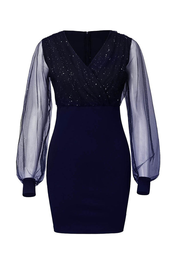 Levoire | Robe Courte Avec Brillance Et Transparence
