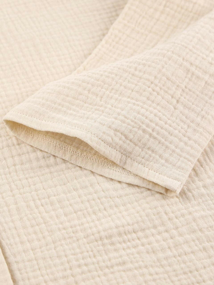Levoire | Kaki Pur Coton Coupe Ample Pantalon Set
