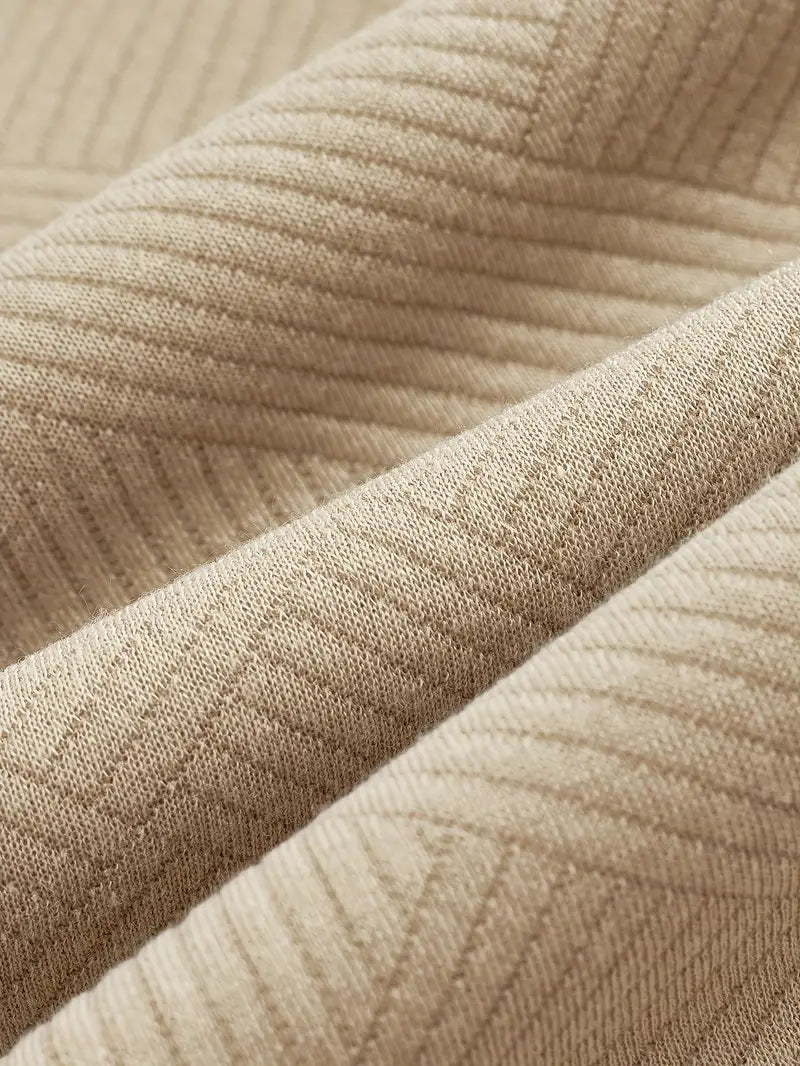 Levoire | Pull Confortable à Col Zippé à Manches Longues