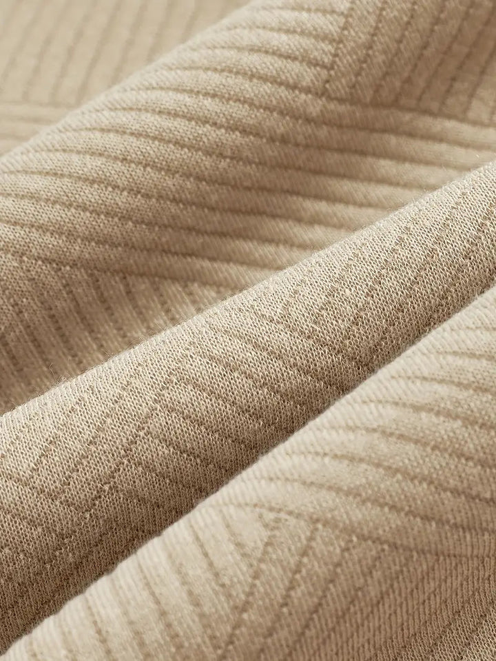 Levoire | Pull Confortable à Col Zippé à Manches Longues